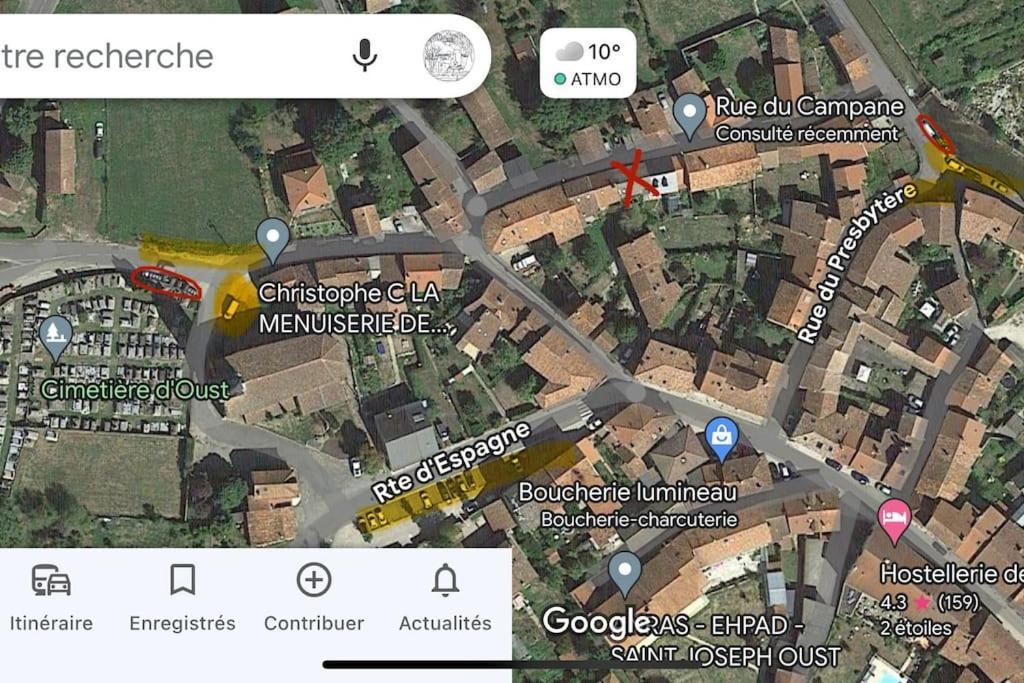 La Petite Ourse Maison De Village A Oust 외부 사진